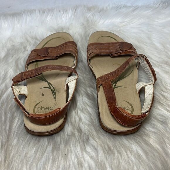 Abel Brynn Tan Leather Metatarsal Sandals Sz 8.5 NARROW WIDTH - Picture 3 of 6